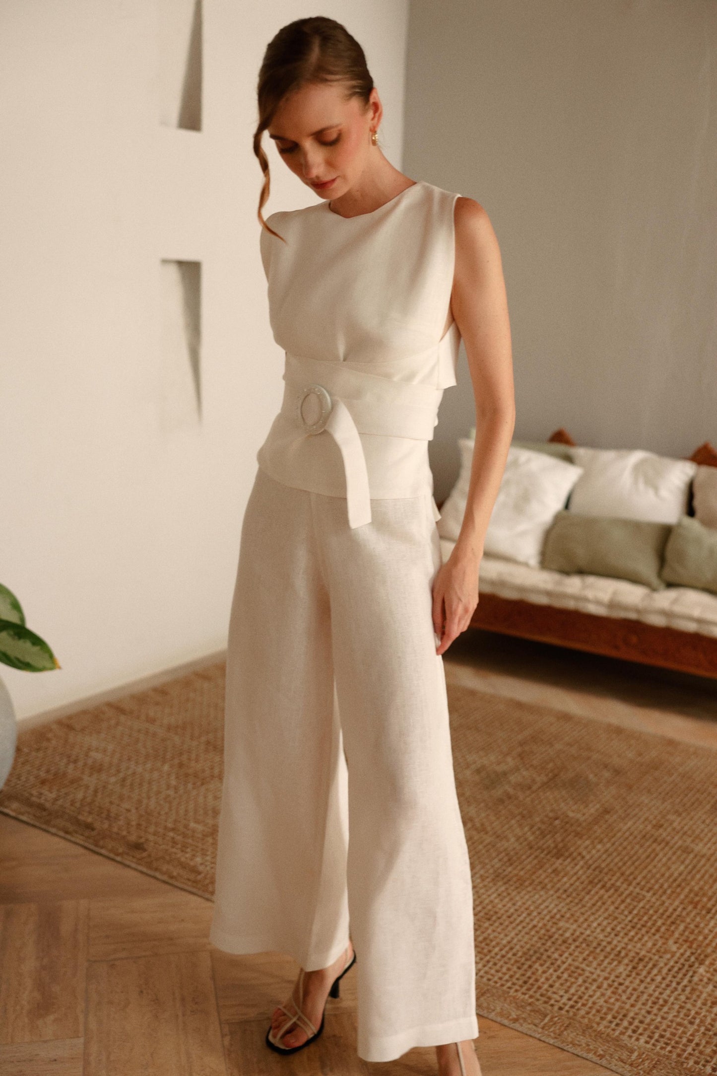 SET KAMARI PANT - BLANCO