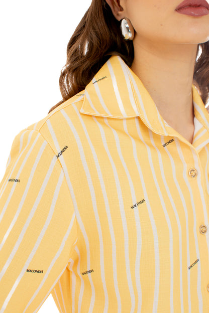 YELLOW STRIPES SHIRT
