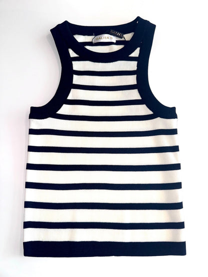 TOP MATILDE RAYAS NEGRAS