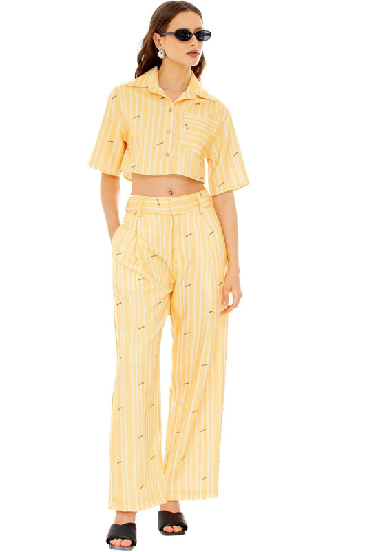 YELLOW STRIPES SHIRT